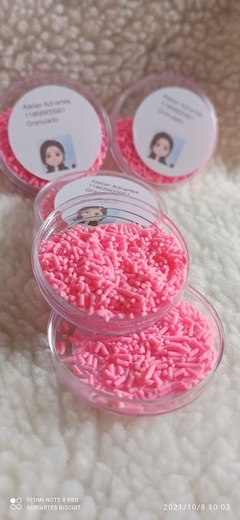 Granulado biscuit cor rosa para laços e artesanato 10 gr - comprar online