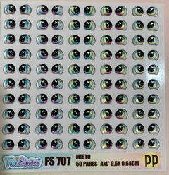 Cartela Olhos Resinados FFS 707 PP Mistos Fer Simoes