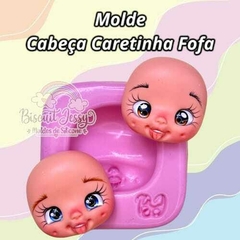 Molde Cabeça Caretinha Fofa Biscuit Jessy