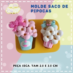 MOLDE SACO DE PIPOCA Artes da Cris
