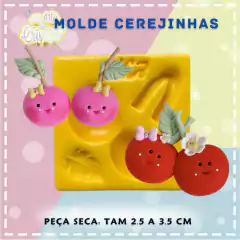 MOLDE CEREJINHAS Artes da Cris