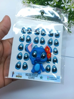 Cartela De Olhos STITCH E ANGEL-Atelie Adriartes-stich