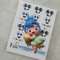 Cartela de Olhos DIVERTIDAMENTE ALEGRIA, NOJINHO,INVEJA - com 18 unidades- Atelie Adriartes - comprar online