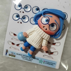 Cartela de Olhos e boca Divertidamente TRISTEZA E RAIVA- com 18 unidades- Atelie Adriartes na internet