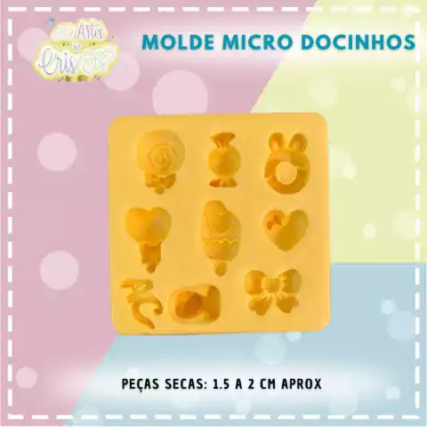 MOLDE MICRO DOCINHOS Artes da Cris -