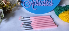 Kit com 7 Pincéis para Unhas