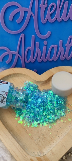 Glitter Holográfico/irisados - Aprox 12 grs - cores á escolher - loja online