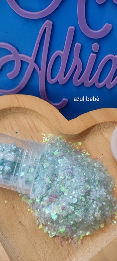 Glitter Holográfico/irisados - Aprox 12 grs - cores á escolher na internet