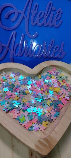 Imagem do Borboletas Paete com 5 GRAMAS - Aprox 525 Peças (Charminho, apliques)