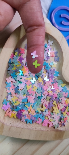 Borboletas Paete com 5 GRAMAS - Aprox 525 Peças (Charminho, apliques) - comprar online