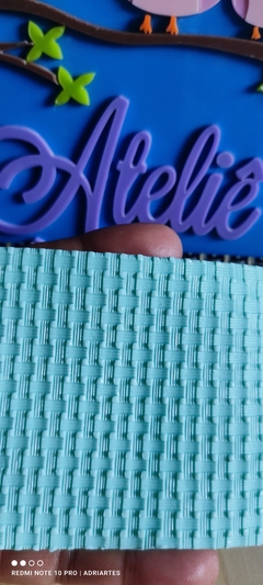Tapete Textura PVC -Modelo 01 (Policloreto de Vinil) 22x7,5 ( Texturas ) - Atelier Adriartes