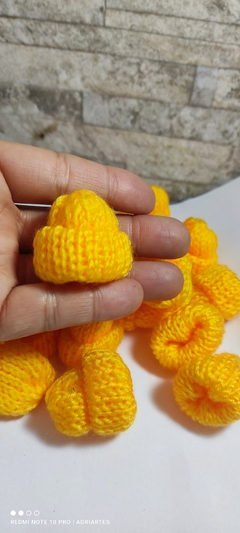 Mini Touca/Gorro de Tricô-(Touca,Toucas,Touquinhas) - Atelier Adriartes