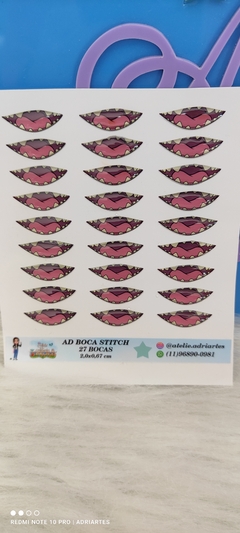 Cartela AD Boca do STITCH- com 27 unidades-Atelie Adriartes-stich na internet