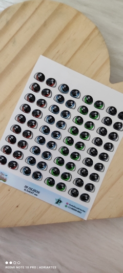 Cartela de Olhos AD 002 Micro/Mini/PP e P Atelie Adriartes - loja online