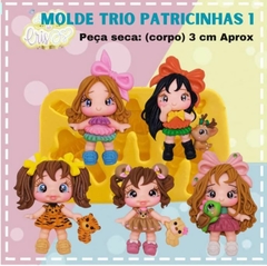 MOLDE TRIO PATRICINHAS 1 Arte da Cris
