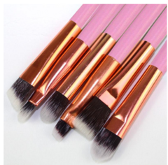 Kit com 06 Pincéis Rosa