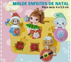 MOLDE ENFEITES DE NATAL ARTE DA CRIS