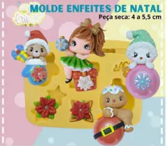 MOLDE ENFEITES DE NATAL ARTE DA CRIS
