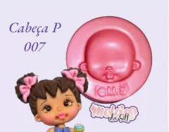 Molde Cabeça P007 Lu Ruas - Moldes Biscuit da Sil
