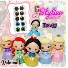 Olhos resinados cod.R045 PP - Stylier Biscuit