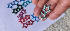 Óculos apliques em Eva diversos P c/ glitter c.10 - loja online