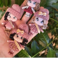 Mini Touca/Gorro de Tricô-(Touca,Toucas,Touquinhas) - loja online