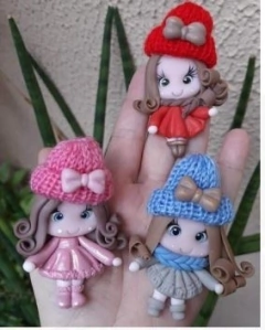 Imagem do Mini Touca/Gorro de Tricô-(Touca,Toucas,Touquinhas)