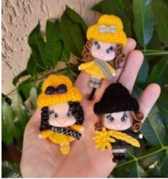 Mini Touca/Gorro de Tricô-(Touca,Toucas,Touquinhas) - Atelier Adriartes