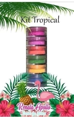 Kit Pó magico Tropical opacco Renata Apollo(Pos Magicos finalizadores)