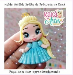 Molde Vestido Brilho de Princesa da Kaká- Revendedor autorizado
