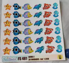 Cartela Resinados FS 481 - Nemo 2 - 36 Uni. - Fer Simoes