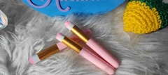 Kit com 3 pincéis blush rosa na internet