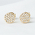 Par de Brincos Redondo 19 Pedras - Banhada a Ouro 18k - comprar online