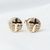 Par de Brincos Circular Cruz - Banhada a Ouro 18k - comprar online
