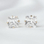 Par de Brincos Pedra de Zircônia Quadrada - 6mmx6mm - Banhada a Ouro 18k - comprar online