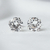 Par de Brinco Pedras de Zircônia Circular - 7mmx7mm - Banhada a Prata 925 - comprar online