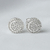 Par de Brinco Circular 40 Pedras de Zircônia - Banhada a Prata 925 - comprar online