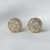 Par de Brinco Circular 40 Pedras de Zircônia - Banhada a Ouro 18k - comprar online