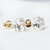 Par de Brincos Pedras de Zircônia Circular - 6mmx6mm - Banhada a Ouro 18k na internet