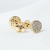 Par de Brincos Redondo 19 Pedras - Banhada a Ouro 18k - Authentic Joias | N° 1 em Joias Masculinas