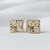 Par de Brinco Catedral - Banhada a Ouro 18k - comprar online