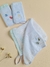 Fraldinhas de boca bordadas com prendedor de chupeta | Fundo do mar - Lile for baby