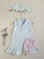 Conjunto bebê, Vestido polo e cobre fralda em algodão egípcio | Coelhinha Rose - comprar online