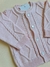 Cardigan bebê em tricô rosa. - loja online