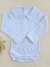 Body bebê, gola bordada, algodão pima | Floral branco na internet