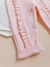 Conjunto body e calça em algodão egípcio, Poliana rosa. - Lile for baby