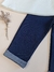 Conjunto duas peças, calça jeans macia e suéter com babado, Charlotte