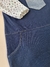 Jardineira jeans mais body manga longa em algodão egípcio | Paty - tamanho 1 - loja online