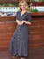Vestido Rose Preto com Branco - comprar online