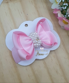 Laço mini amora com pérolas bordadas - comprar online